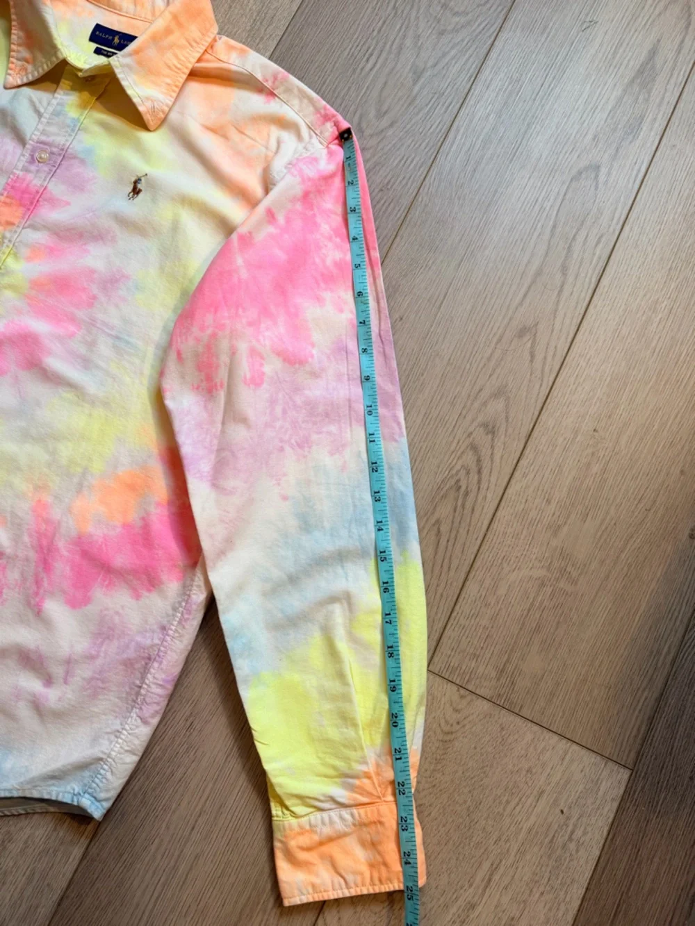 Polo by Ralph Lauren Pastel Tie-Dye Shirt - Pink, Yellow, Blue size SP like New